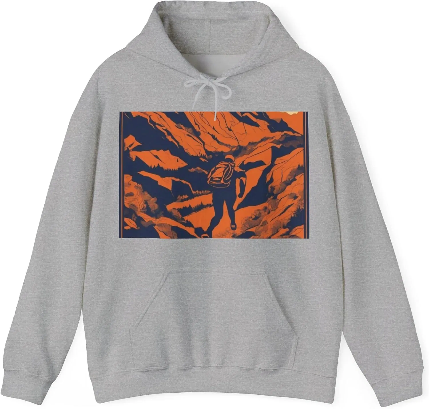 Худи женское, Gildan Heavy Blend, цвет Sport Grey