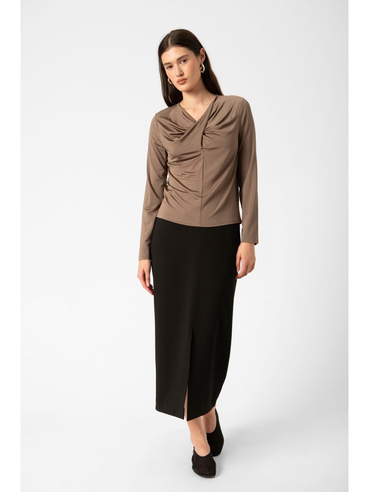 

Рубашка с длинными рукавами SLClara Slim fit в цвете Morel Soaked in Luxury