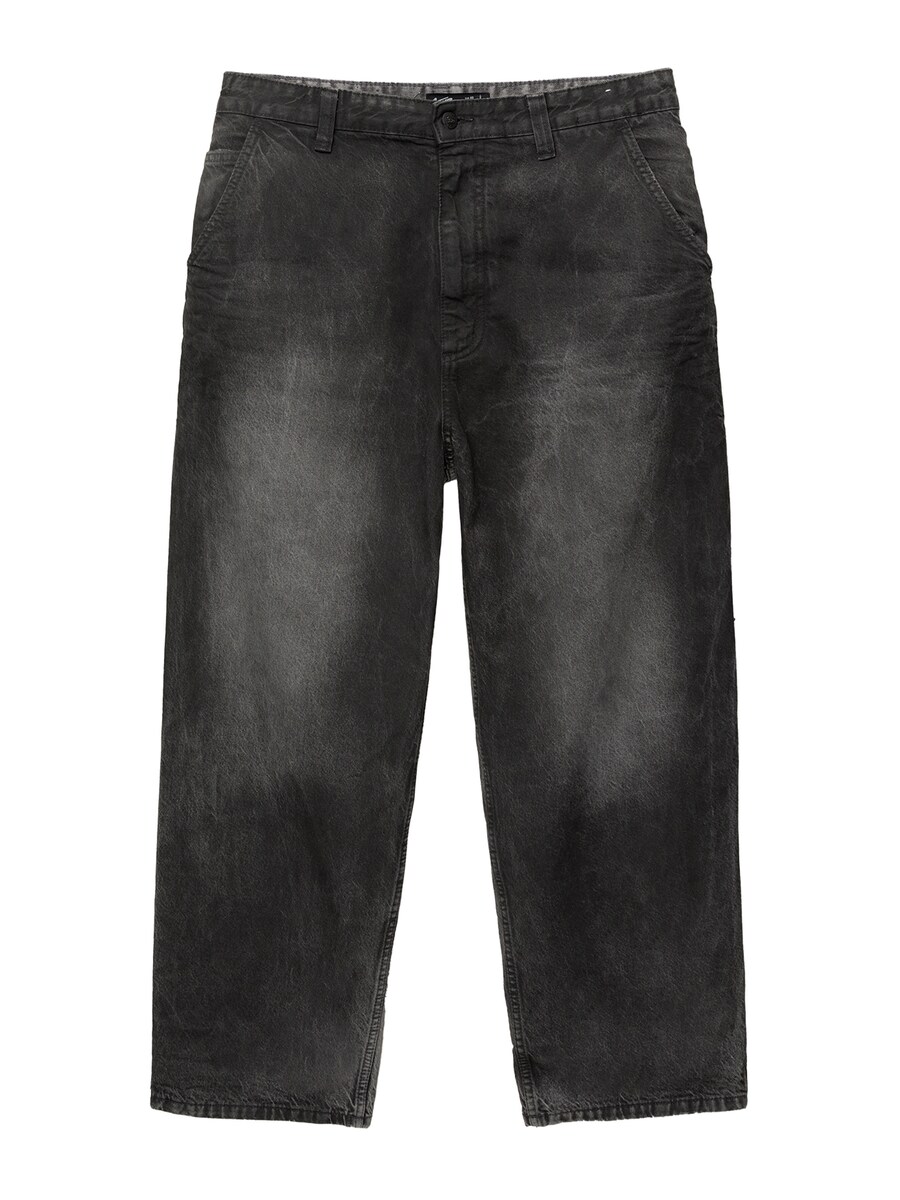 

Мешковатые джинсы Pull&Bear, черный деним
