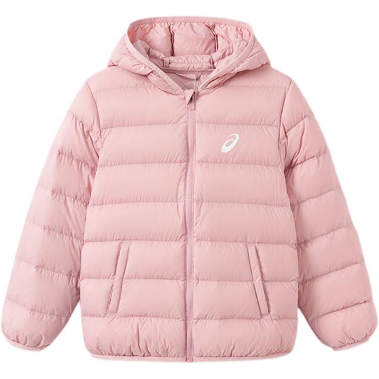 

Детская пуховая куртка с капюшоном, несъемный, утолщенный капюшон Asics, 7000 розовый