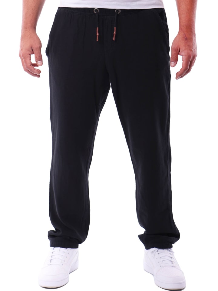 

Хлопковые брюки для отдыха, длинные, черного цвета. RESLAD