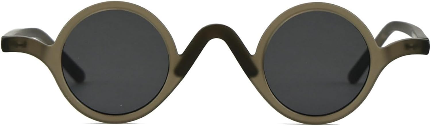 

Винтажные маленькие круглые роскошные солнцезащитные очки Willochra для женщин и мужчин, модные в стиле 90-х, забавные овальные панк-очки, трендовые солнцезащитные очки с защитой от УФ-излучения UV400, C9