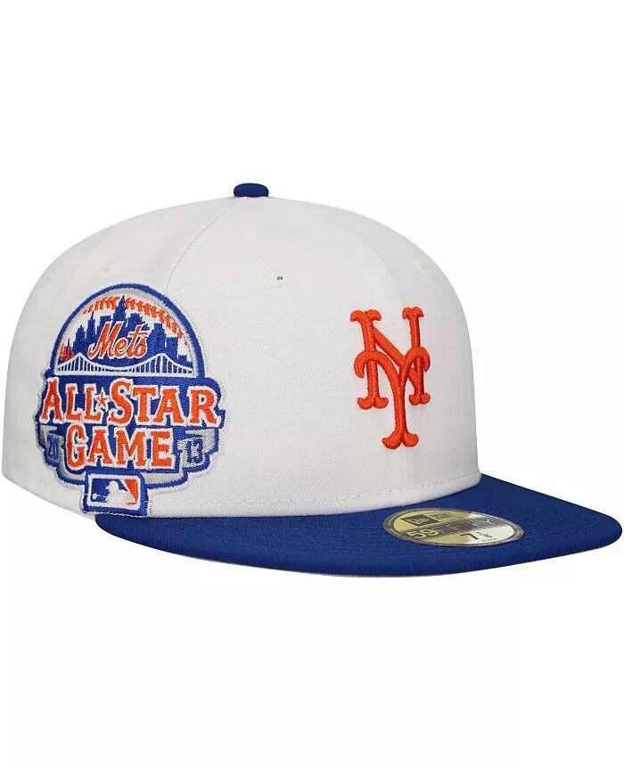 

Мужская белая/королевская шляпа New York Mets Major Sidepatch 59FIFTY New Era, белый