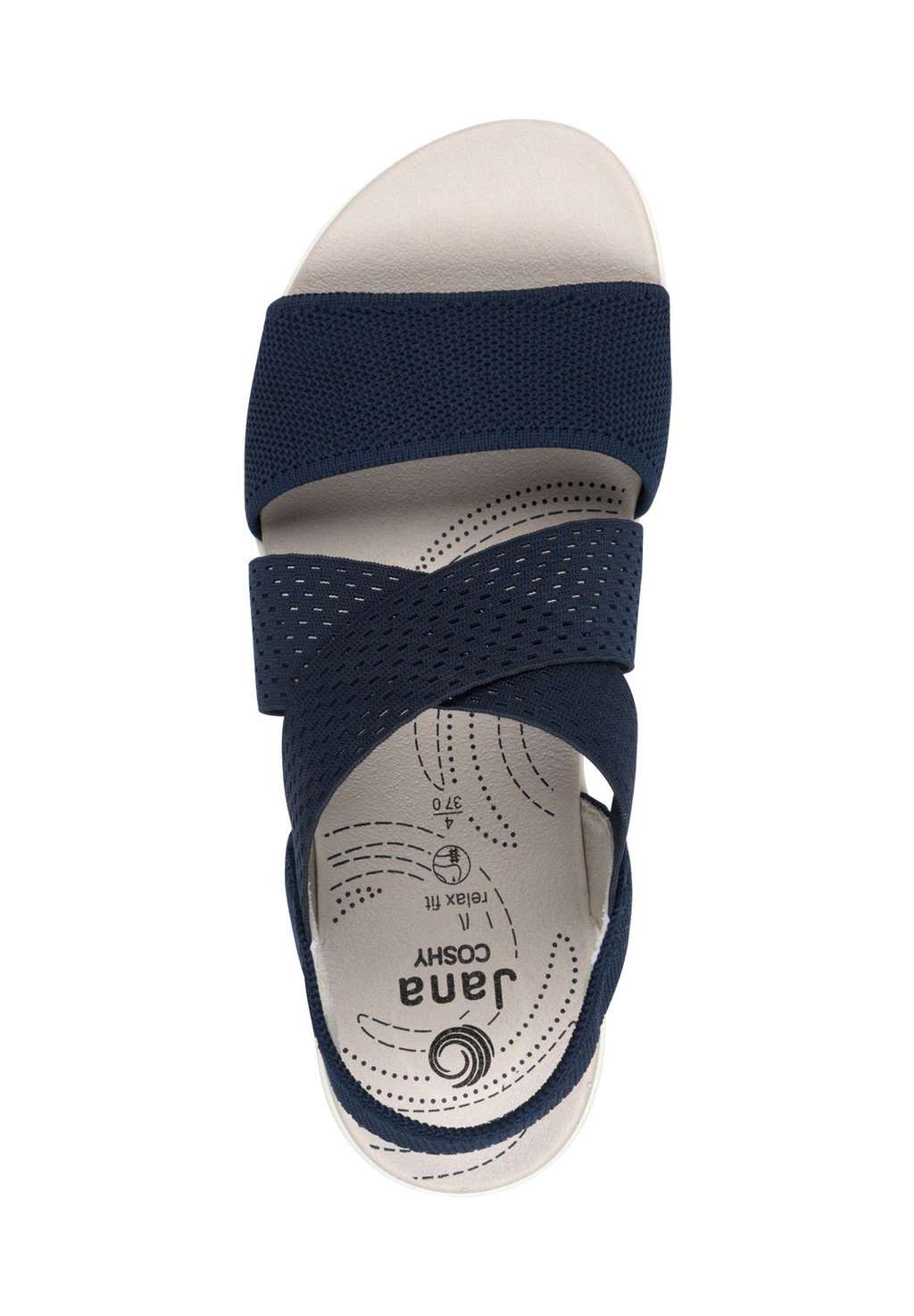 Босоножки на танкетке COSHY BALANCE – DIE HALLUX-FREUNDLICHE SANDALE Jana, синий — фото 4