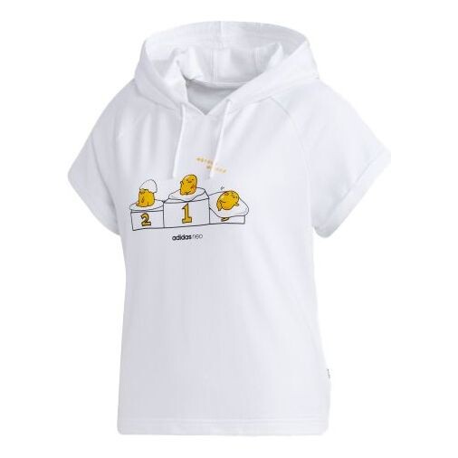 

Толстовка с капюшоном neo x gudetama белая Adidas, белый