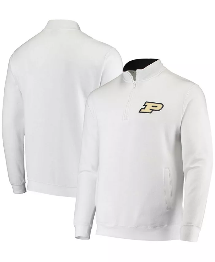 

Толстовка Men's White Purdue Boilermakers Tortugas Logo Quarter-Zip Jacket Colosseum