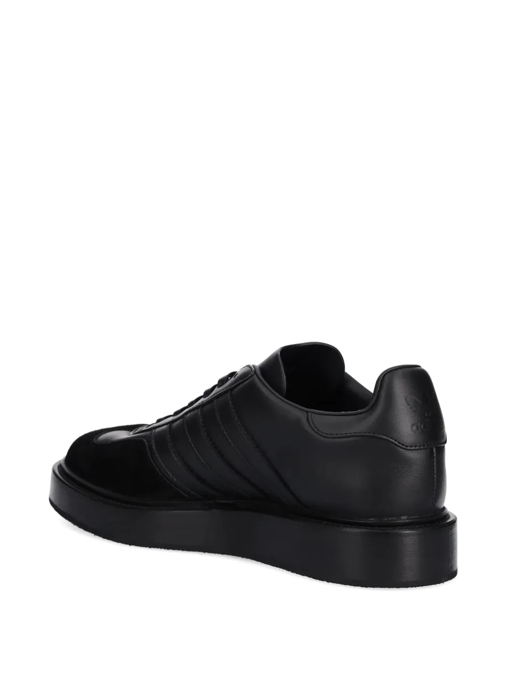 Кроссовки Gazelle с тремя полосками на платформе Adidas, черный — фото 2