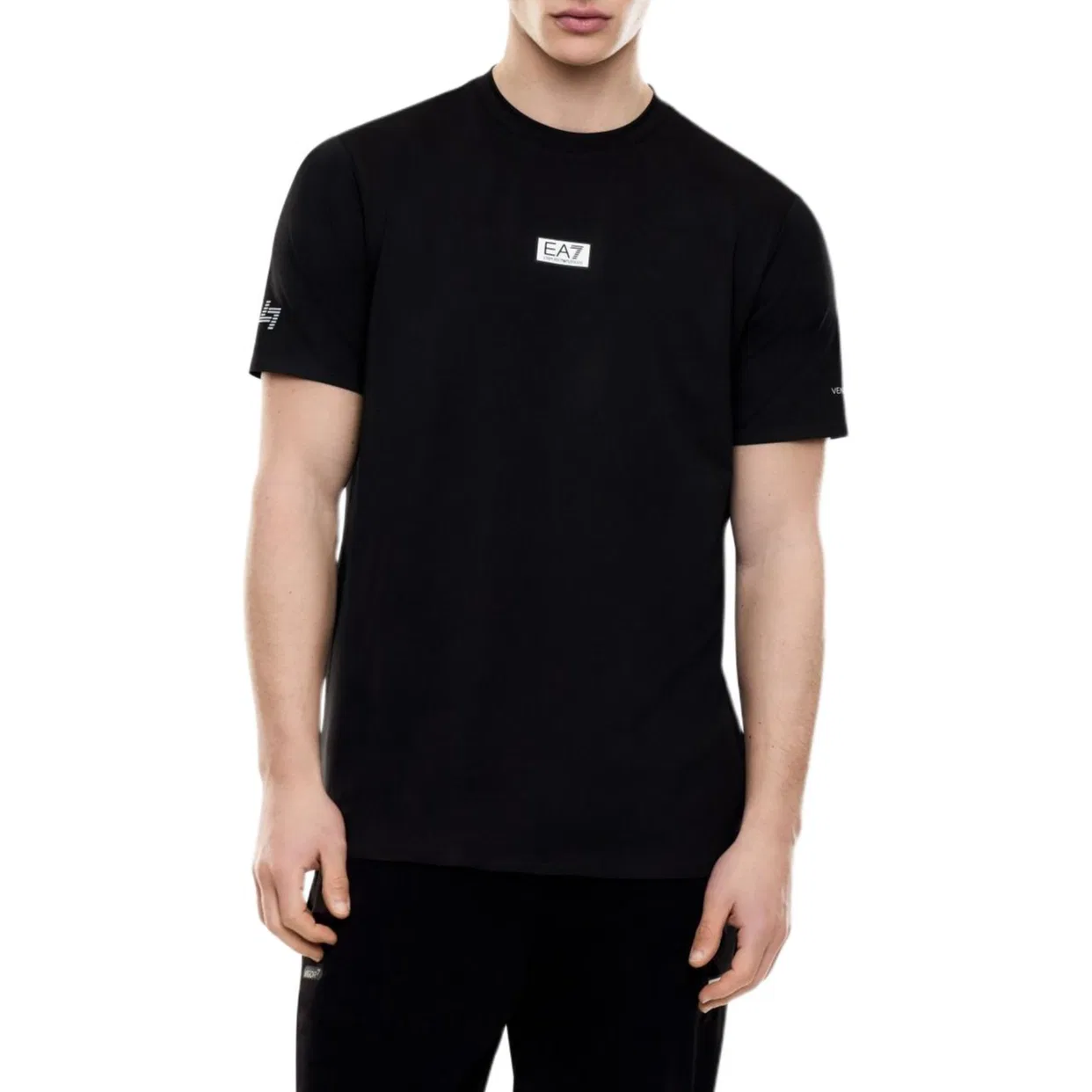 Футболка EA7 SS26, мужская EMPORIO ARMANI, Black — фото 4