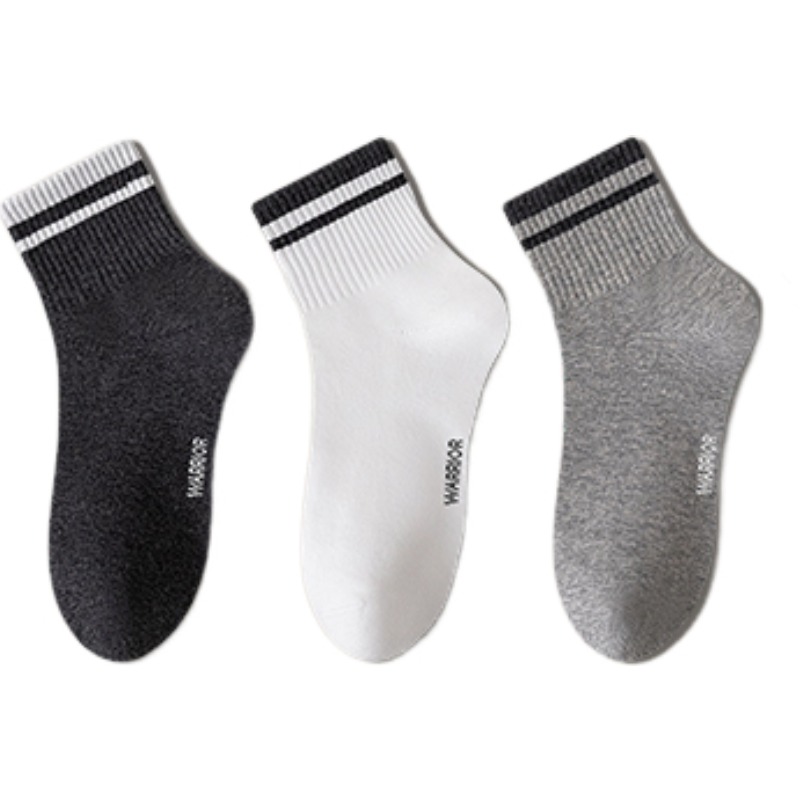 

Унисекс носки Mid Calf WARRIOR, 3 pack = белый+светло-серый+темно-серый