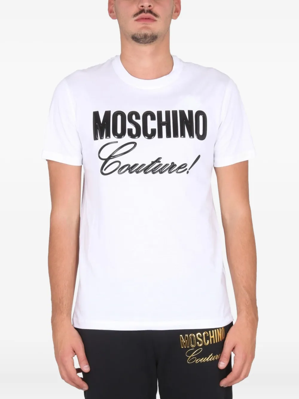 

Футболка с логотипом Moschino, белый