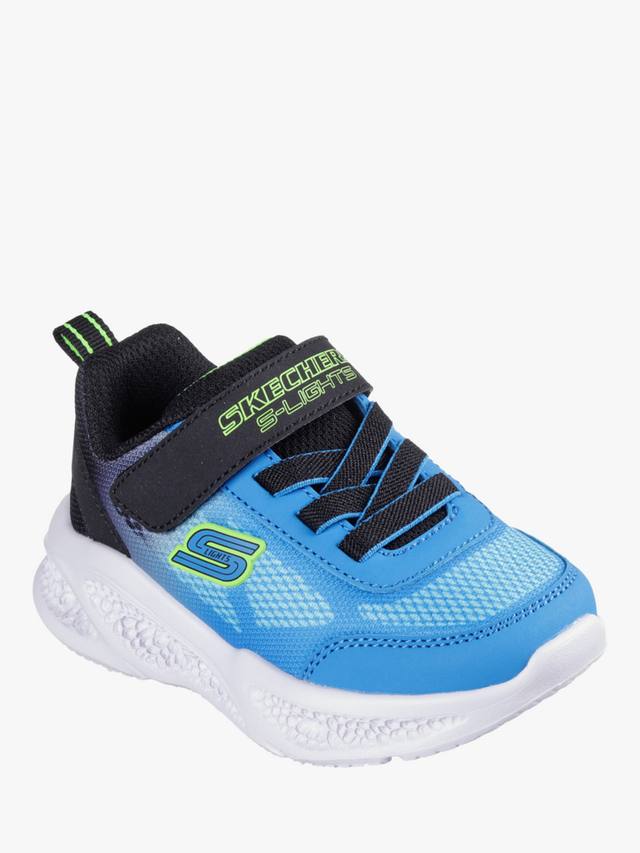 Детские светящиеся кроссовки S-Lights Meteor Lights Skechers, Blue/Black — фото 2