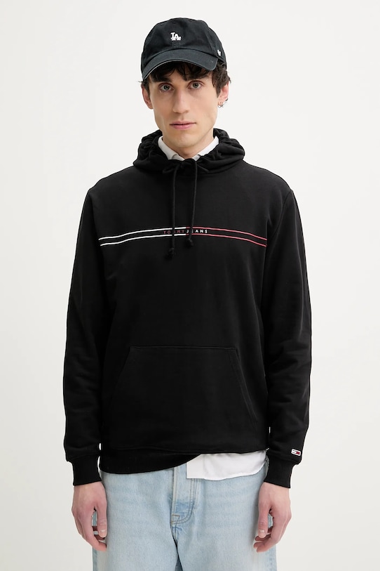 

Хлопковая толстовка Tommy Jeans, черный