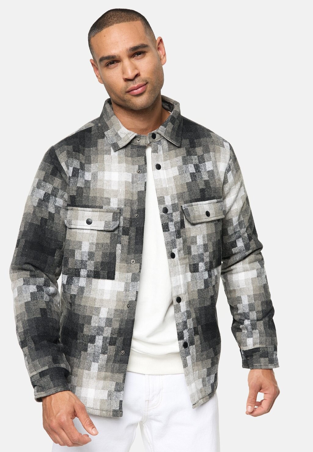 

Демисезонная куртка SPIN INDICODE JEANS, цвет grey mix