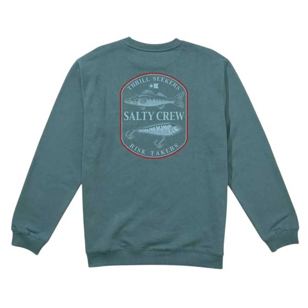 

Толстовка Salty Crew Baited crew fleece, синий