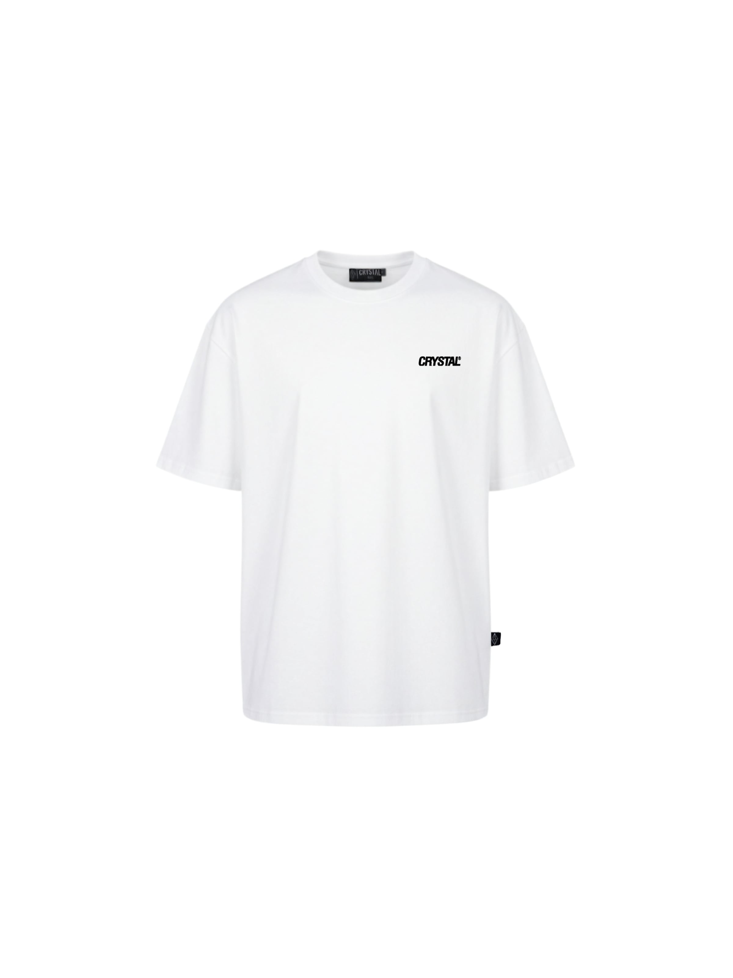 

Crystal Paris Футболка 'Rose' в белом цвете