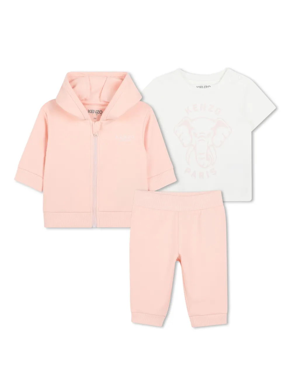 

Спортивный костюм с логотипом Kenzo Kids, розовый