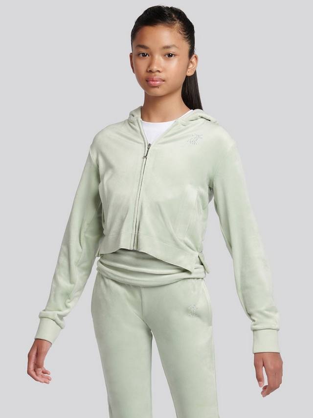 

Детская худи с молнией Arch Juicy Couture, Frosty Green