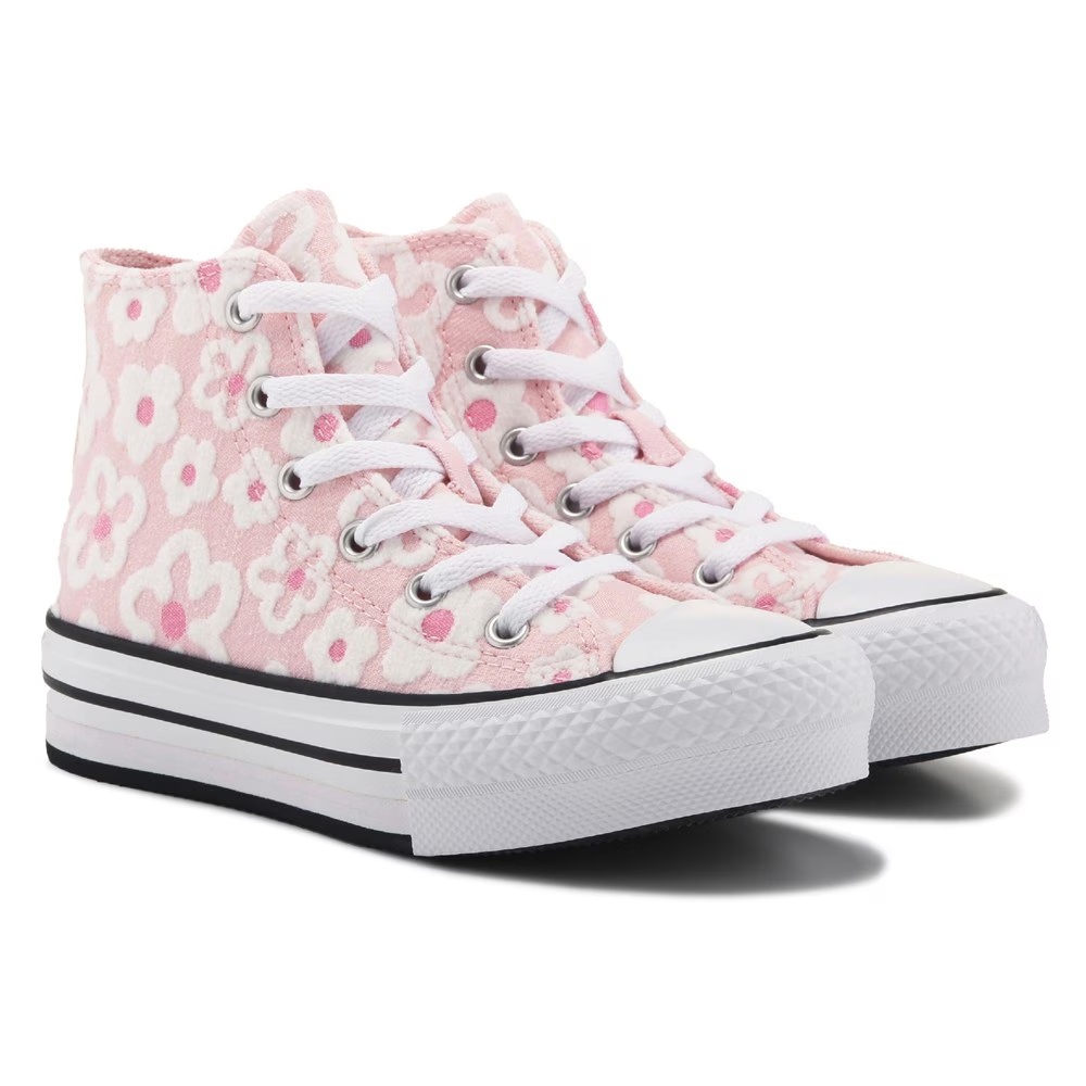 

Детские кеды на толстой подошве Chuck Taylor All Star Lift от Converse для маленьких детей, donut glaze/pink