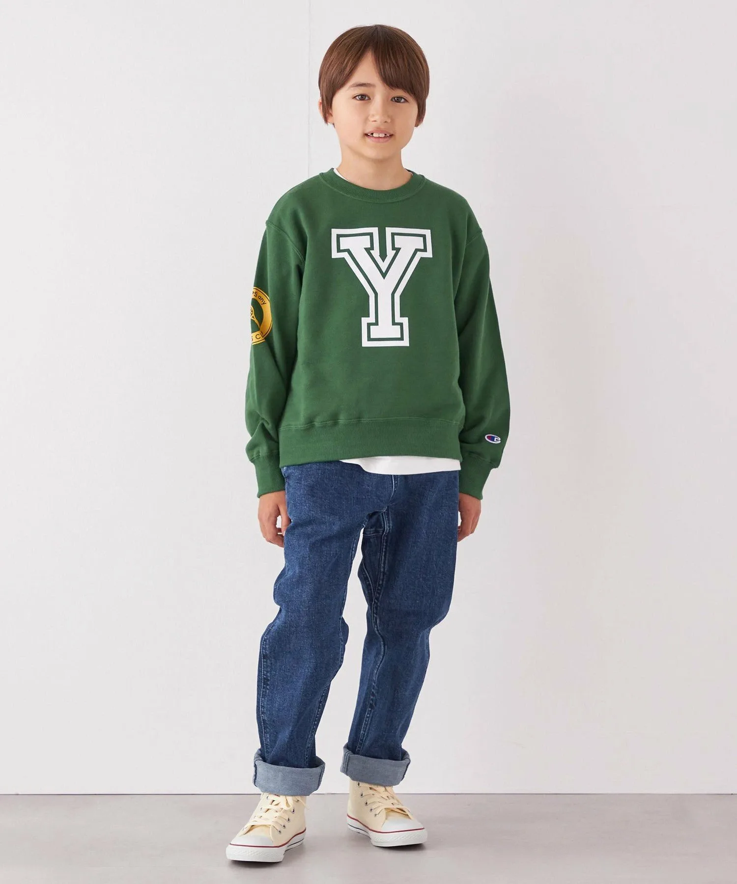 Толстовка Champion: Tennis Club с круглым вырезом (детская) SHIPS any, Green — фото 2