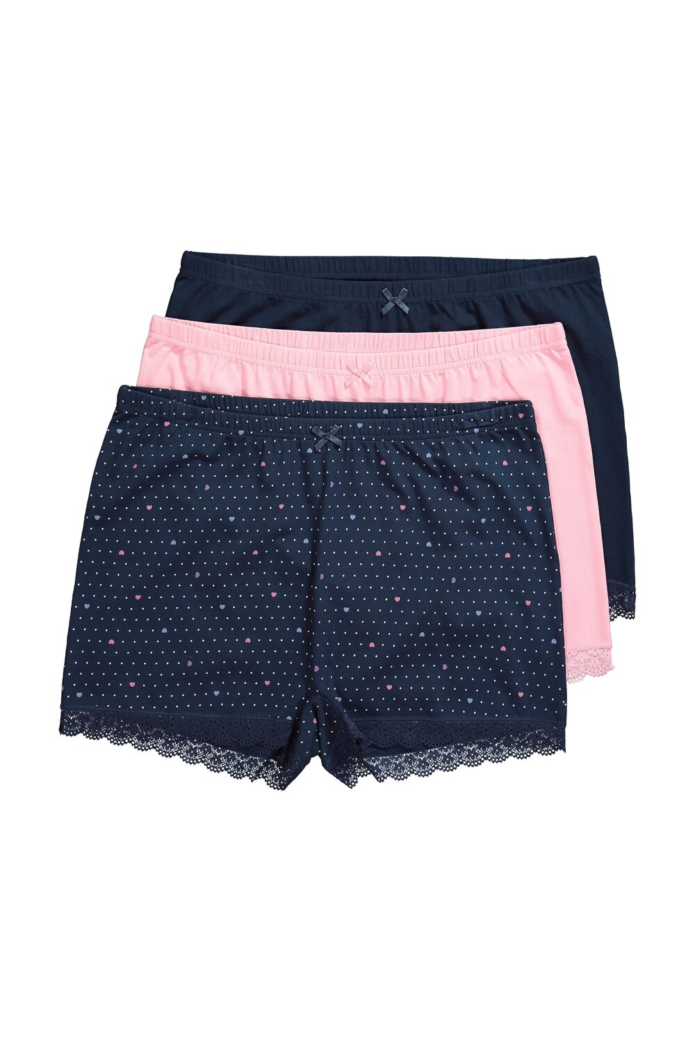

Ulla Popken Трусы Boyshorts в цвете Night Blue, Rose