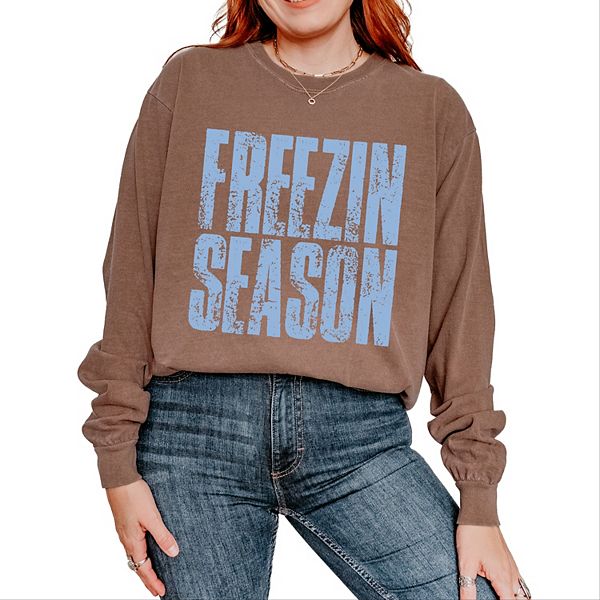 

Футболка с длинным рукавом Freezin season block distressed Simply Sage Market, Espresso, Зеленый, Футболка с длинным рукавом Freezin season block distressed Simply Sage Market, Espresso