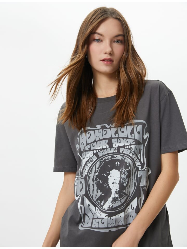 

Футболка KOTON T shirt, антрацит