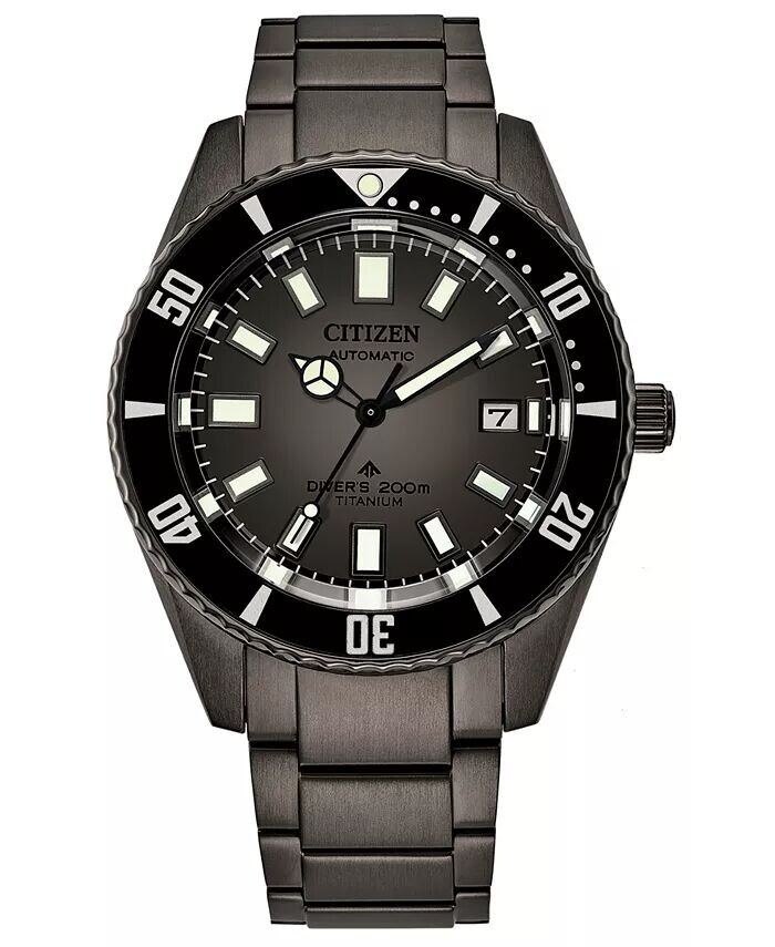 

Мужские автоматические часы Promaster с черным титановым браслетом 42 мм Citizen