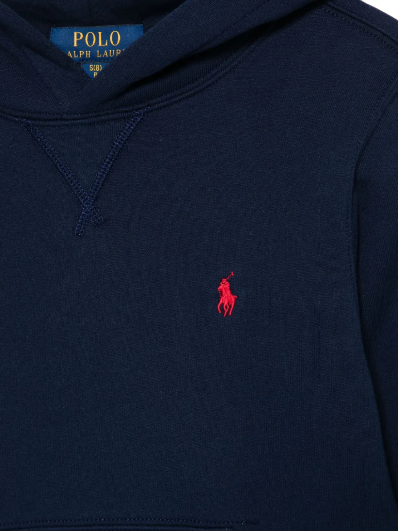 POLO RALPH LAUREN KIDS худи с вышитым логотипом, синий — фото 3