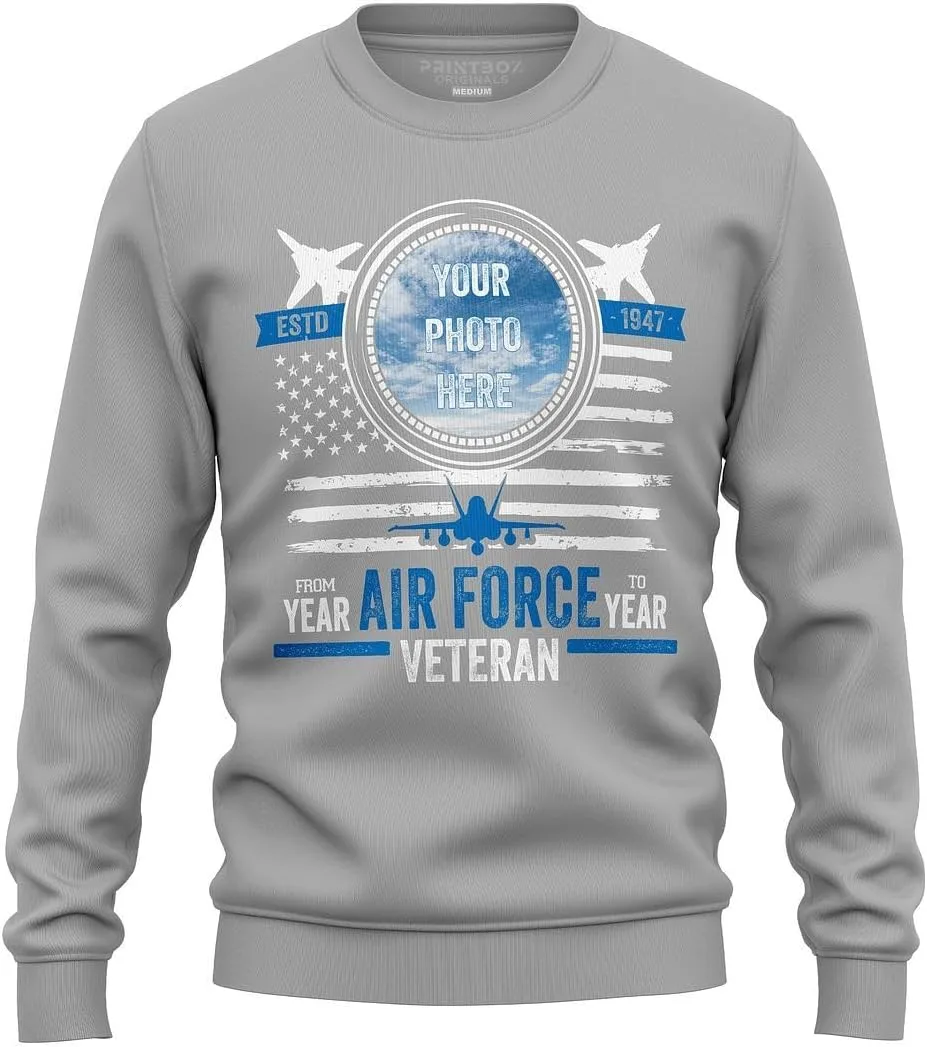 

Printbox Originals Veterans Custom Air Force Service Sweater For Men