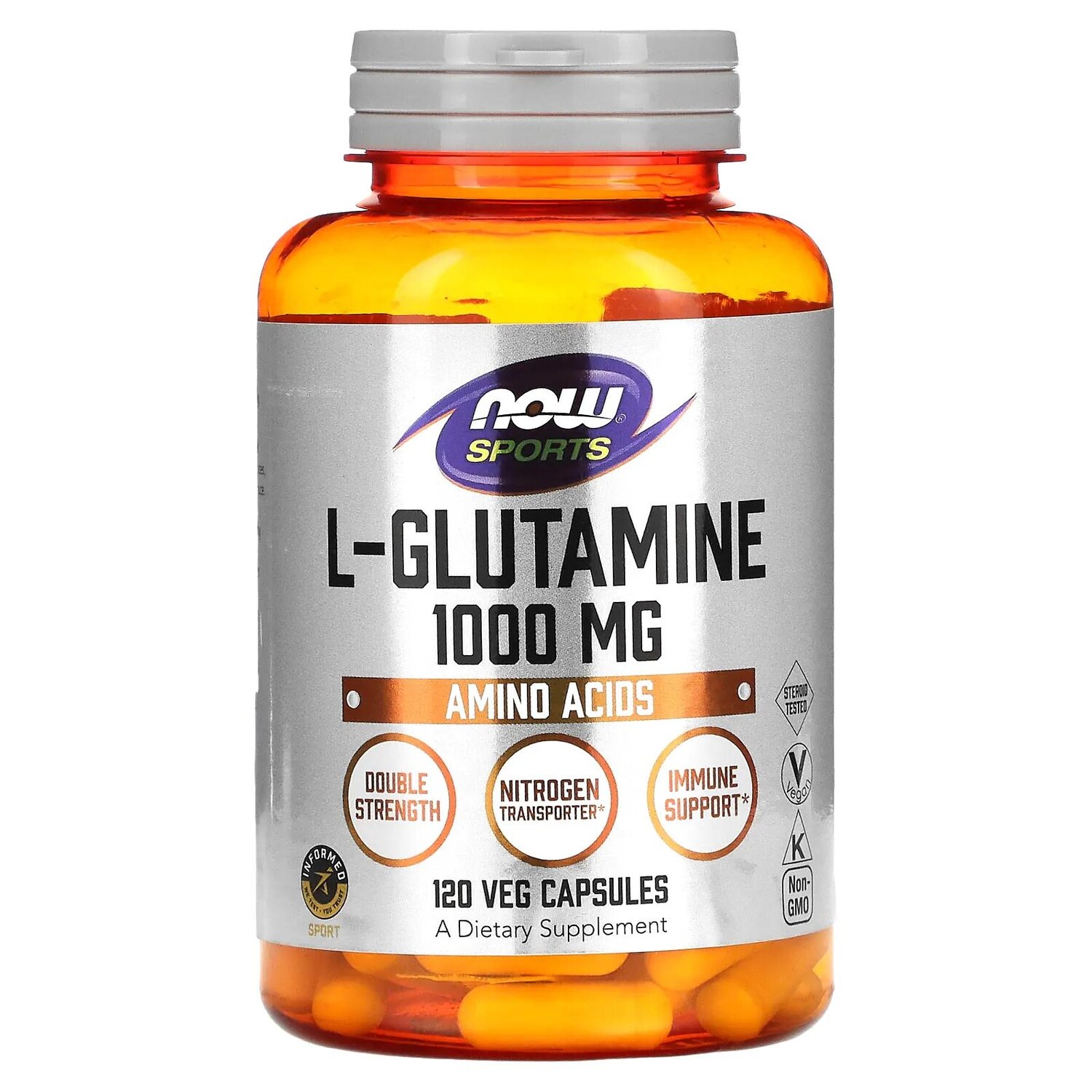 

Now Foods L-глутамин двойная сила 1000 мг 120 капсул