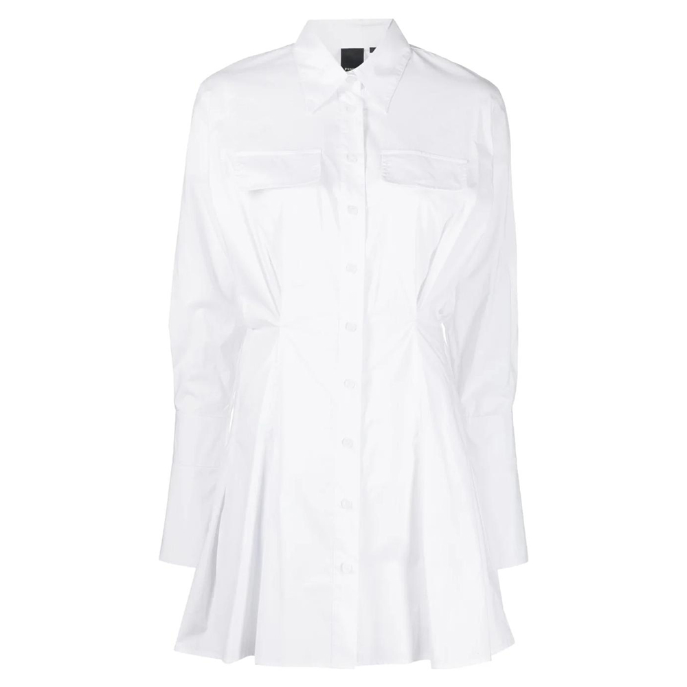 

Белое платье с длинными рукавами SS23 PINKO, белый