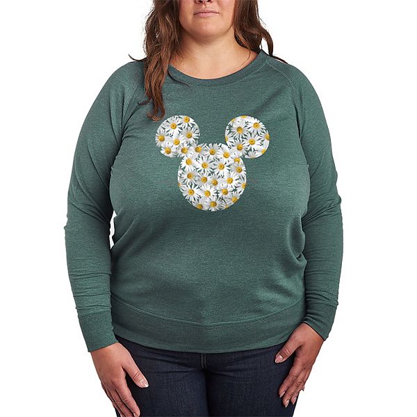 

Футболка с длинным рукавом Mickey Mouse plus size daisies french terry Disney, Green, Зеленый, Футболка с длинным рукавом Mickey Mouse plus size daisies french terry Disney, Green