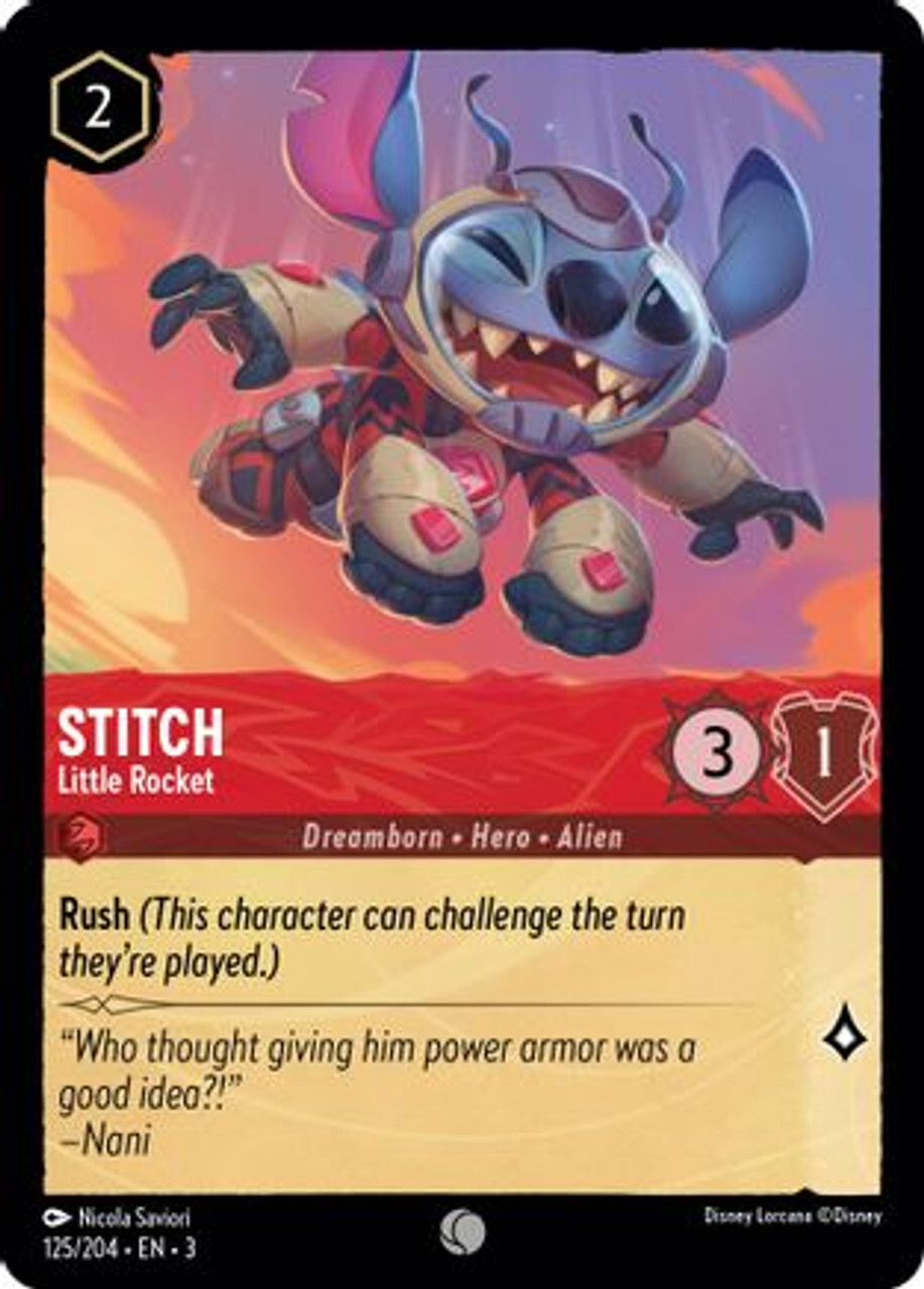 

Карточная игра Stitch - Little Rocket (125/204) - Into the Inklands