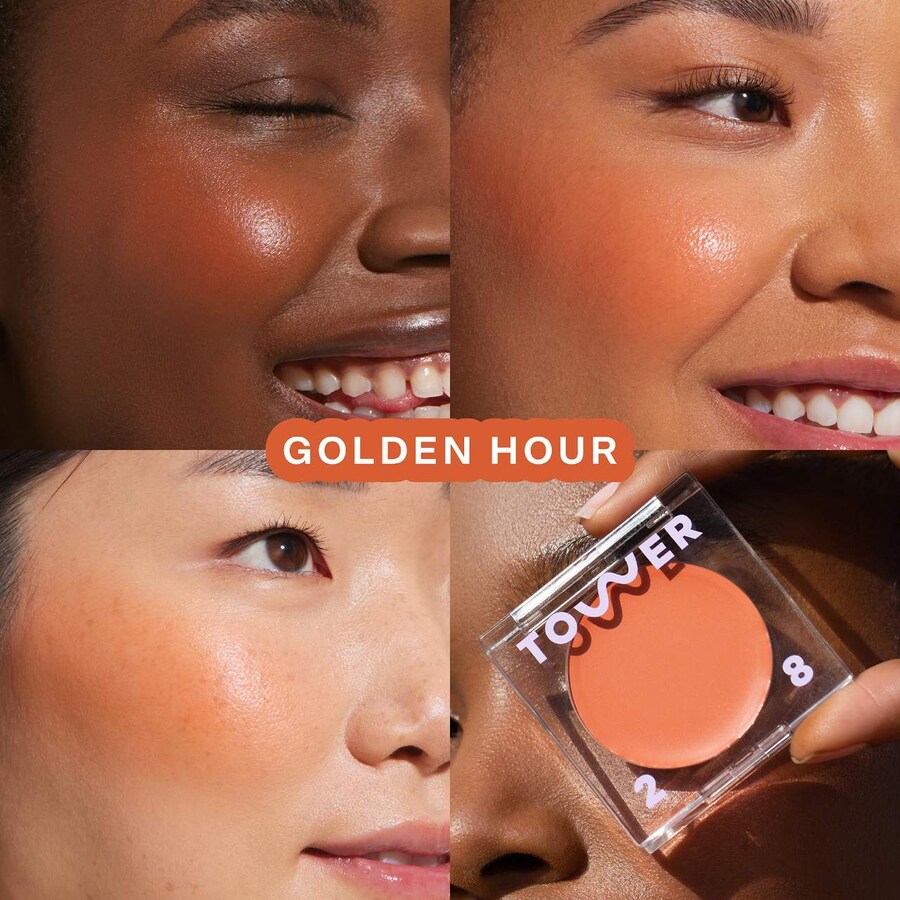 Кремовые румяна для губ и щек BeachPlease Tower 28 Beauty, 0.158 oz/4.5 g, Golden Hour — фото 2