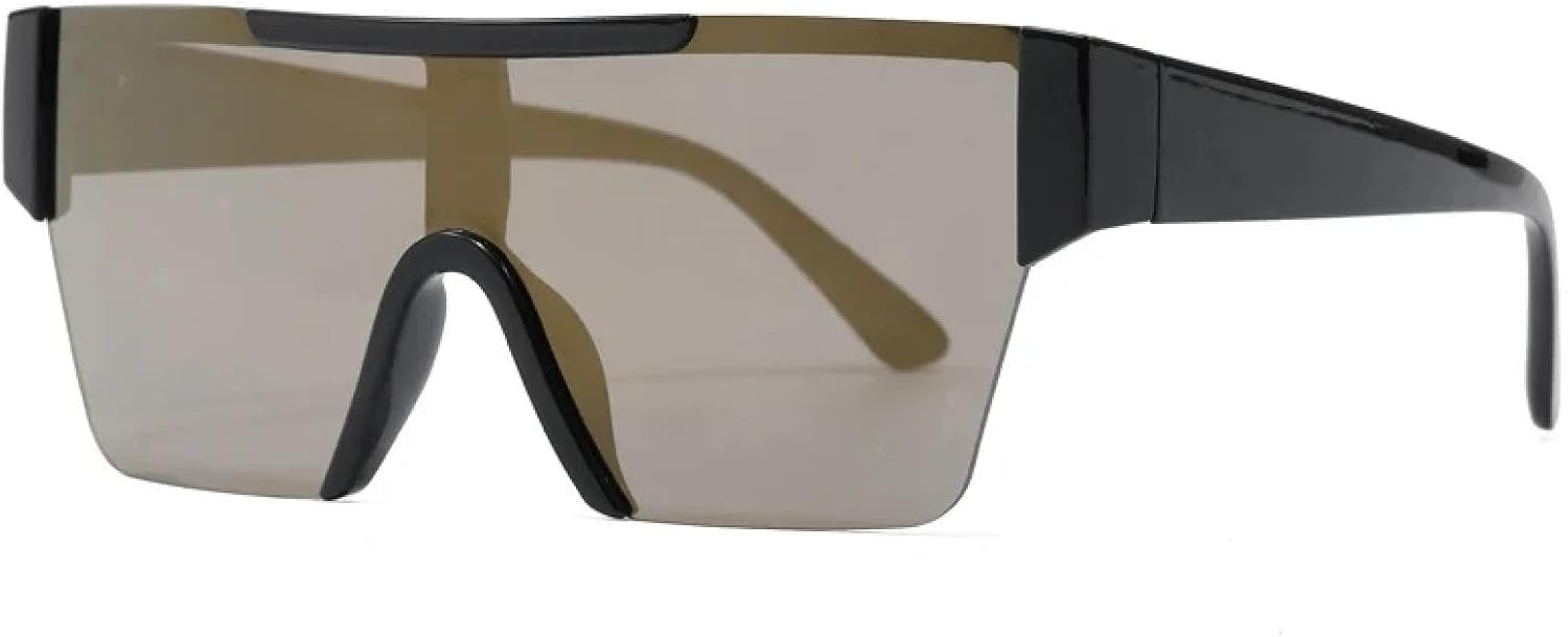 

Солнцезащитные очки большого размера в цельной оправе для женщин и мужчин, для занятий спортом на открытом воздухе, походов, велоспорта, ветрозащитные TKKTLLT, Black Gold