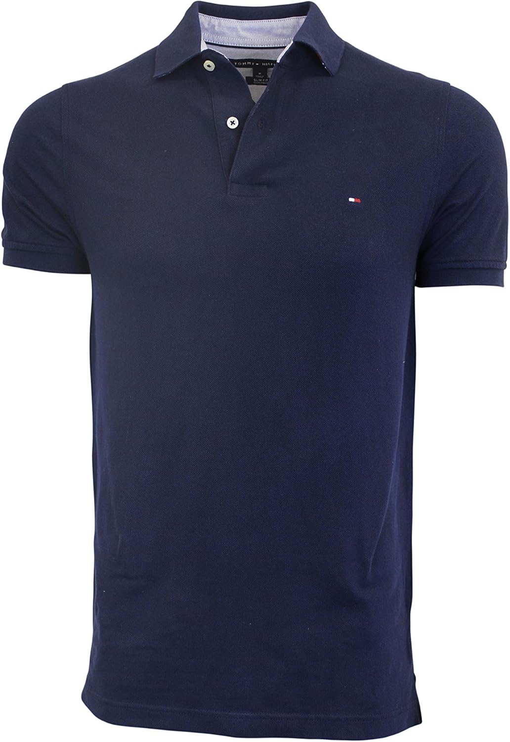 

Мужская приталенная рубашка-поло Tommy Hilfiger, Navy, Синий, Мужская приталенная рубашка-поло Tommy Hilfiger, Navy