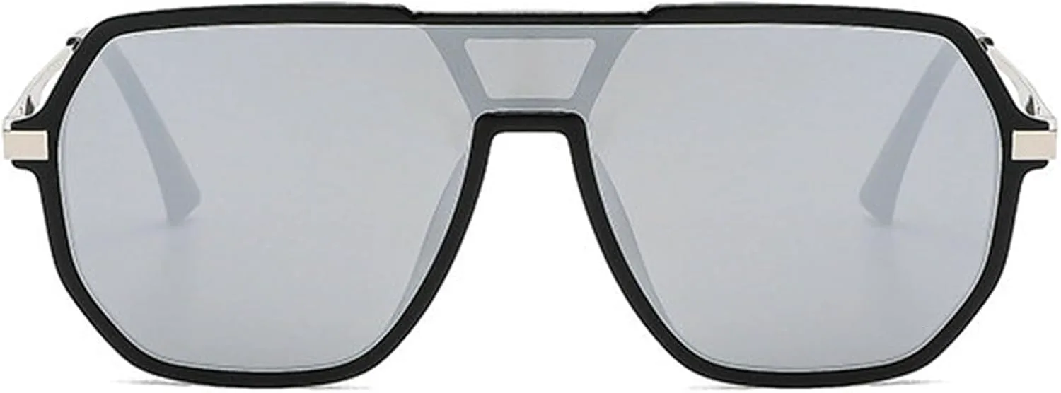 

Солнцезащитные очки-пилот в стиле ретро от Helena для женщин и мужчин, квадратная форма, двойная перемычка, модный стиль 70-х, защита от УФ-излучения UV400, C6