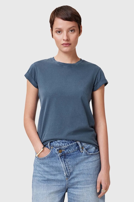 

Хлопковая футболка ANNA Allsaints, синий