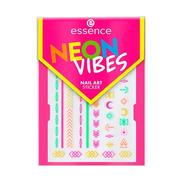 

Наклейки для ногтей Pegatinas Uñas Neon Vibes Nail Art Essence, 1 UD