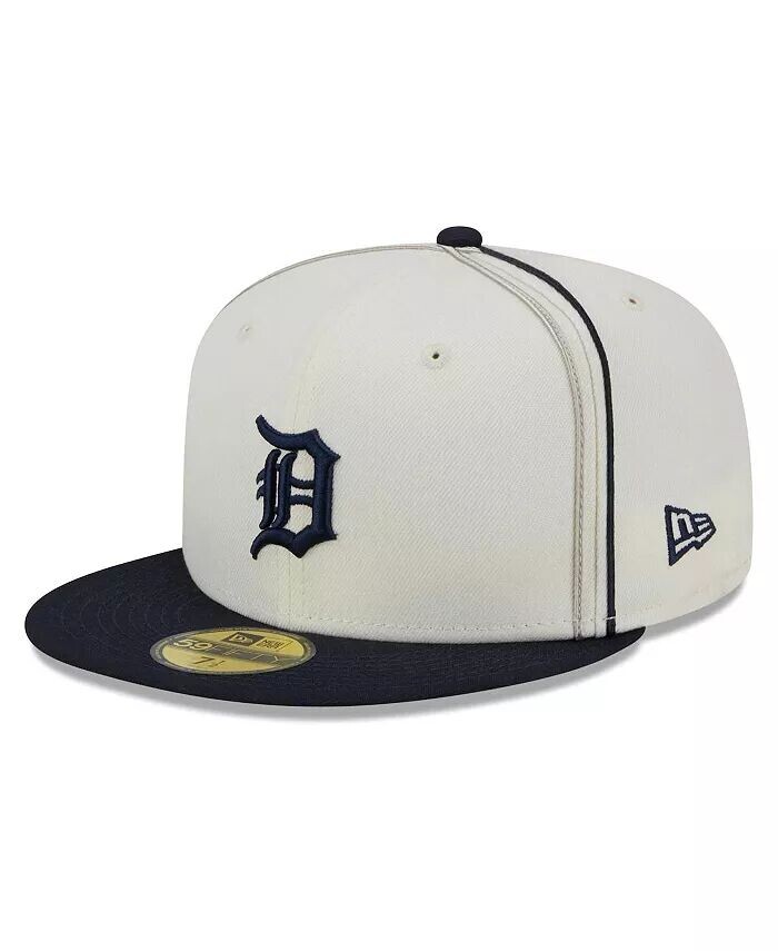 

Мужская кремовая, темно-синяя шляпа Detroit Tigers Chrome Sutash 59FIFTY New Era