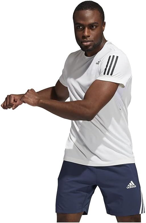 

Мужская футболка с коротким рукавом Adidas HEAT. RDY Warrior BJ569, технология быстрого высыхания и охлаждения, белый