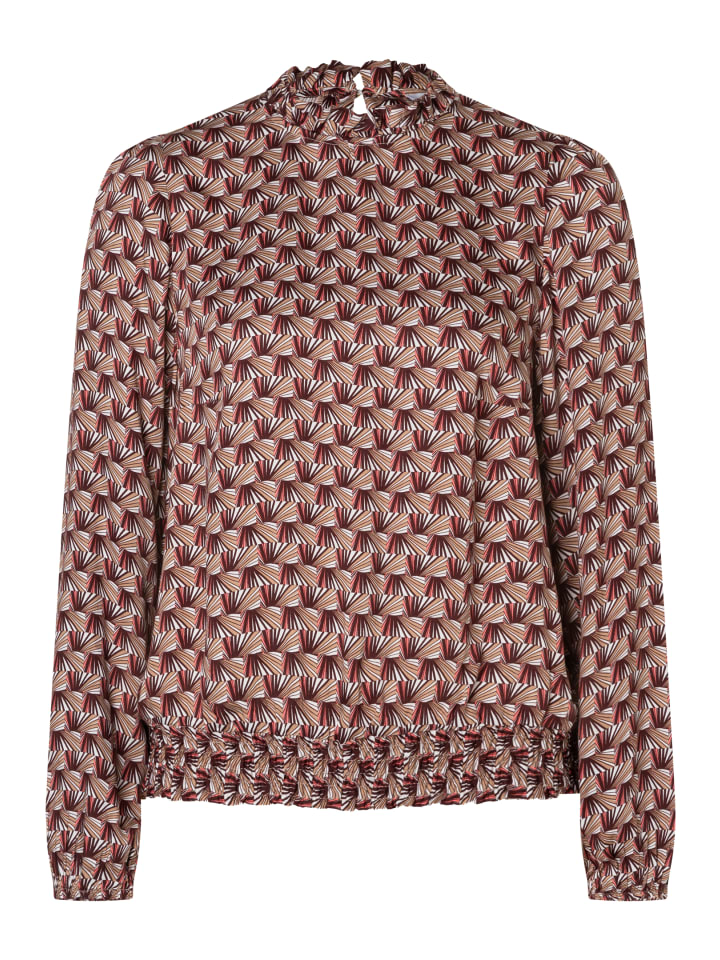 

Женственная блузка-комбинация с мелким графическим принтом. More & More