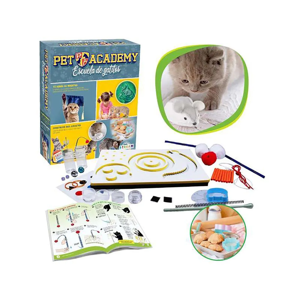 

Детская настольная игра Cefa Toys Educational Pet Academy Kitten School Teach Your Pet Basic Obedience Rules, мультиколор