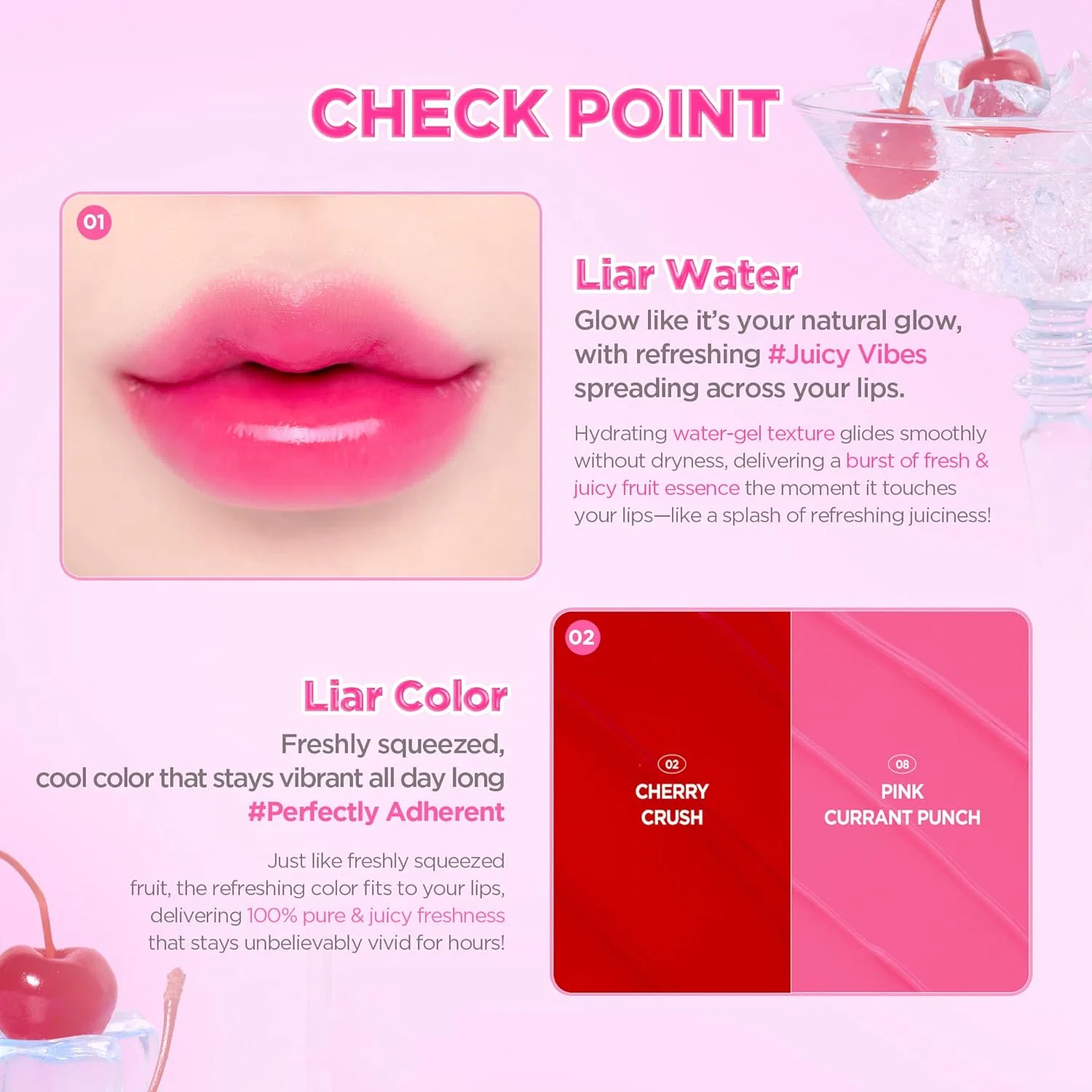Тинт для губ Juicy Liar Water Tint lilybyred #05 PINKLEMONFIZZ, 0.16 oz — фото 3