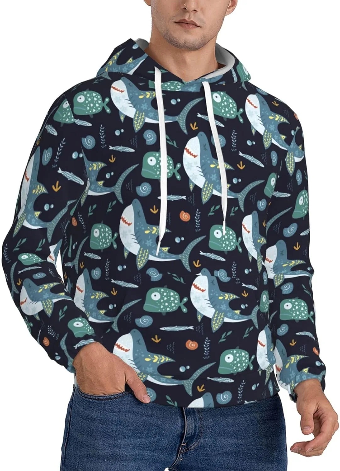 

Толстовка с капюшоном Shark с карманами SDERDZSE