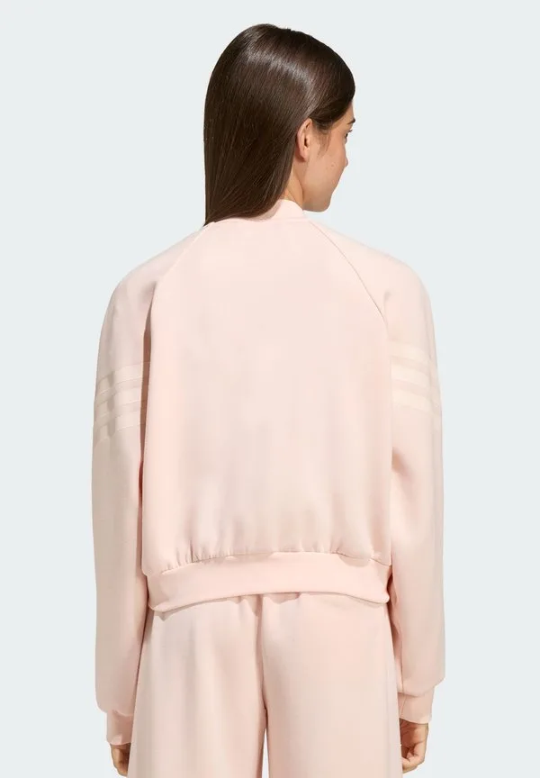 Куртка-Бомбер future icons с тремя полосками и застежкой-молнией Adidas Performance, Blush Pink/Pink Tint — фото 2
