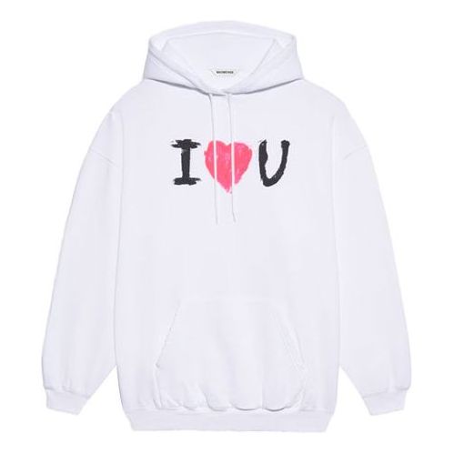 

Свитер ss21 printing hoodie white Balenciaga, белый