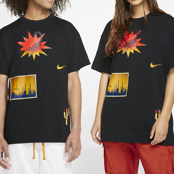 Футболка exploration sports printed tee men black Nike, черный — фото 4