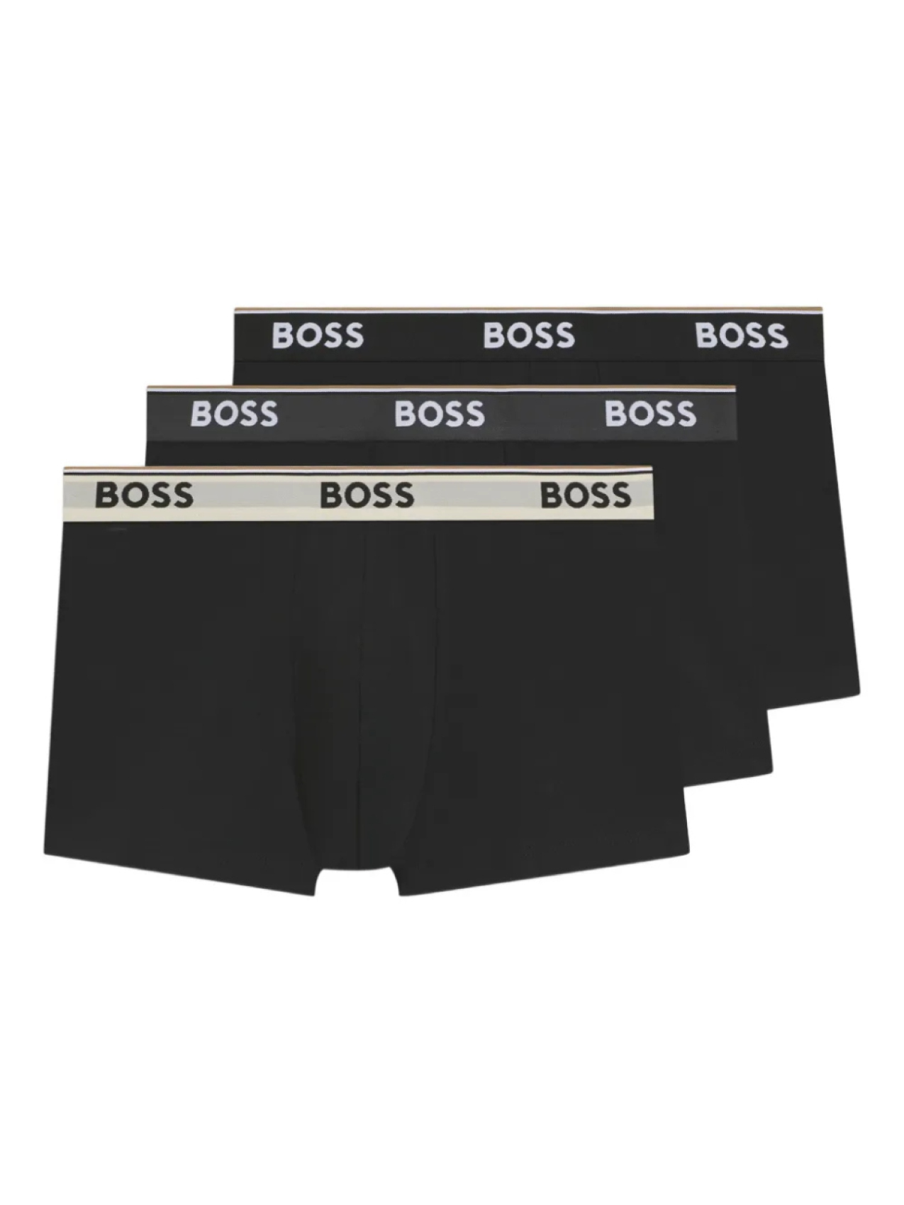 

BOSS комплект из трех трусов-брифов с логотипом, черный