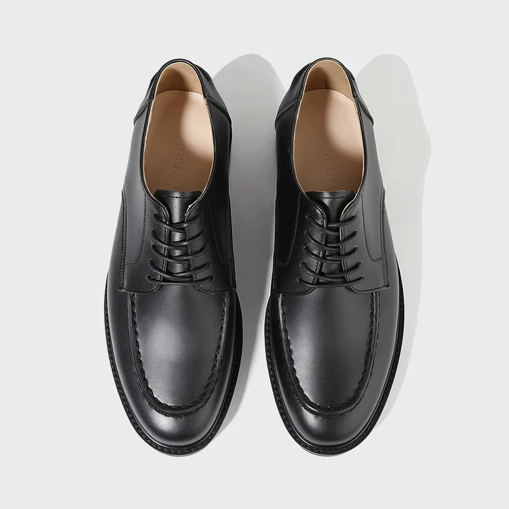 Мужские U-tip туфли Classic Castar Sole 5505, чёрные, от Firenze.A
